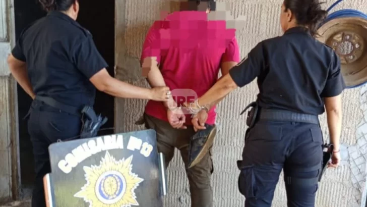 Persecución entre pastizales en Arocena: La policía atrapó a un hombre tras un robo en una estación de servicio