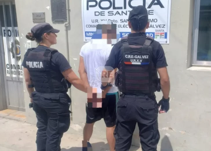 Ataque feroz en Gálvez: Detuvieron al hombre acusado de apuñalar y golpear brutalmente a su expareja