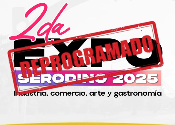 Por mal tiempo, se reprograma la Segunda Expo Serodino: Ya hay nueva fecha confirmada Por mal tiempo, se reprograma la Segunda Expo Serodino: Ya hay nueva fecha confirmada