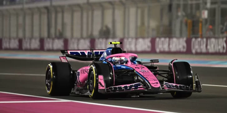 Colapinto corrió en el GP de Qatar y salió en la décimo cuarta posición