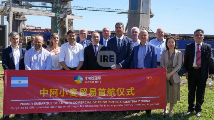 El puerto de Timbúes marcó un antes y un después en el comercio de trigo con China