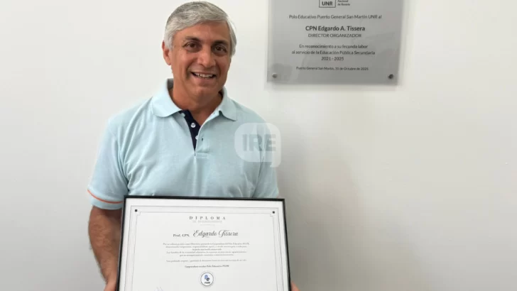 “Me voy con el deber cumplido”: La emotiva despedida de Edgardo Tissera del Polo Educativo de Puerto San Martín