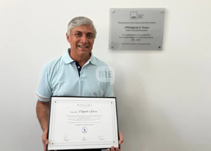 “Me voy con el deber cumplido”: La emotiva despedida de Edgardo Tissera del Polo Educativo de Puerto San Martín