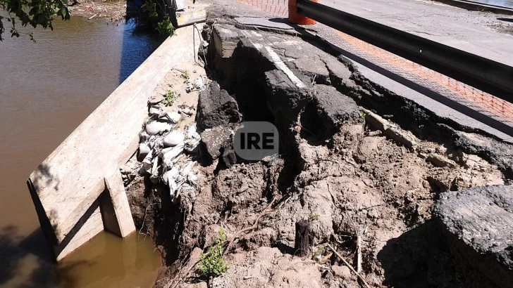 Obras urgentes en la ex Ruta 9: Vialidad Nacional avanza en la reparación del puente sobre el Carcarañá