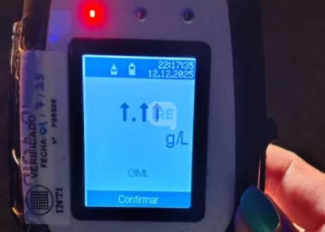 Alcoholemia récord tras choque en la Ruta 9: Un conductor rebasó los límites del alcoholímetro