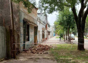 Se cayó una pared en Barrancas y aplastó a una perrita: Preocupación por el desprendimiento en plena vereda Se cayó una pared en Barrancas y aplastó a una perrita: Preocupación por el desprendimiento en plena vereda