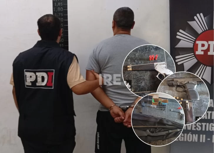 Allanamiento en Villa Gobernador Gálvez: Detuvieron a un hombre por amenazas y secuestraron armas Allanamiento en Villa Gobernador Gálvez: Detuvieron a un hombre por amenazas y secuestraron armas