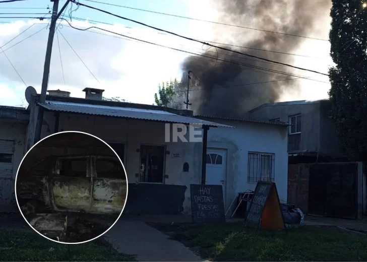 Bomberos controlaron un incendio en Oliveros que arrasó un galpón y parte de una vivienda Bomberos controlaron un incendio en Oliveros que arrasó un galpón y parte de una vivienda