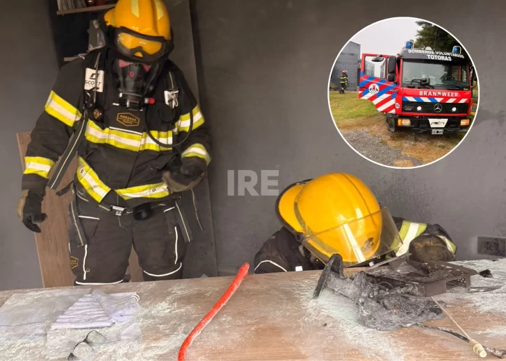 Bomberos de Totoras controlaron un principio de incendio en una oficina sobre Ruta 34 Bomberos de Totoras controlaron un principio de incendio en una oficina sobre Ruta 34