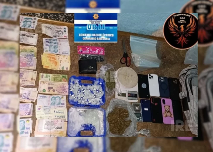 Vendía droga desde un kiosco y tenía tobillera electrónica: Tres detenidos en Baigorria Vendía droga desde un kiosco y tenía tobillera electrónica: Tres detenidos en Baigorria