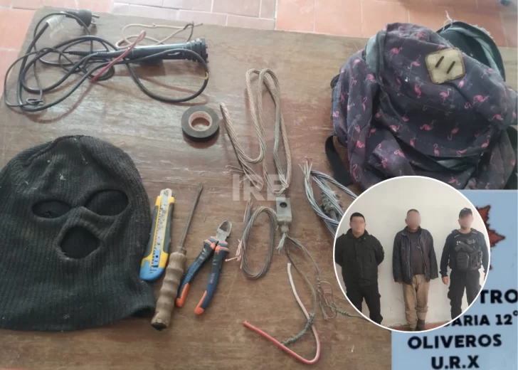 Cayó por un video de WhatsApp: Lo detuvieron tras intentar robar cables de la EPE en Oliveros Cayó por un video de WhatsApp: Lo detuvieron tras intentar robar cables de la EPE en Oliveros